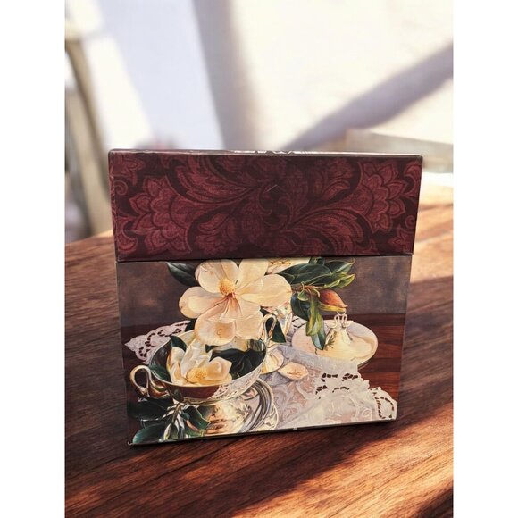 Nesting Boxes - Bob's Boxes Fine Art Set of 1 with lids "Forever Flowers" - Picture 3 of 7